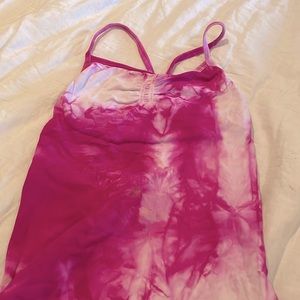 pink athleta tank top XS